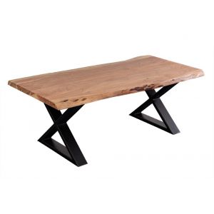 Porter Designs -  Manzanita Live Edge Solid Acacia Wood Coffee Table, Natural - 05-196-02-4610X-KIT