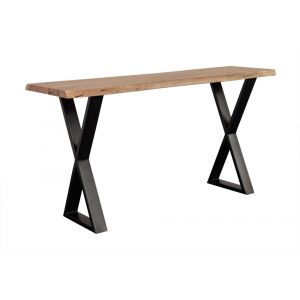 Porter Designs -  Manzanita Live Edge Solid Acacia Wood Console Table, Natural - 05-196-10-5810X-KIT