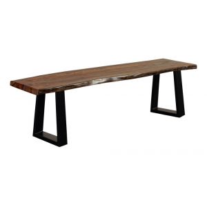 Porter Designs -  Manzanita Live Edge Solid Acacia Wood Dining Bench, Brown - 07-196-13-BN58HT-KIT