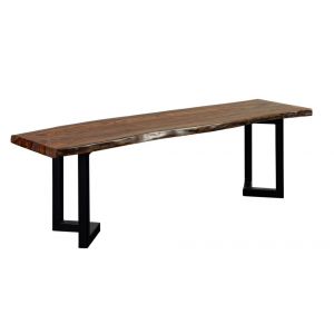 Porter Designs -  Manzanita Live Edge Solid Acacia Wood Dining Bench, Brown - 07-196-13-BN58HV-KIT
