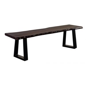 Porter Designs -  Manzanita Live Edge Solid Acacia Wood Dining Bench, Gray - 07-196-13-BN58MT-KIT
