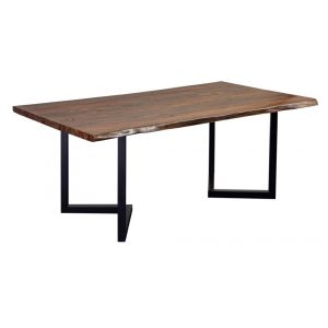 Porter Designs -  Manzanita Live Edge Solid Acacia Wood Dining Table, Brown - 07-196-01-7040V-KIT