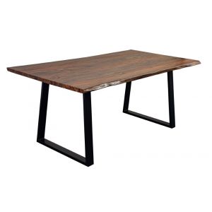 Porter Designs -  Manzanita Live Edge Solid Acacia Wood Dining Table, Brown - 07-196-01-7240T-KIT