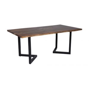 Porter Designs -  Manzanita Live Edge Solid Acacia Wood Dining Table, Brown - 07-196-01-DT82HV-KIT