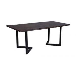 Porter Designs -  Manzanita Live Edge Solid Acacia Wood Dining Table, Gray - 07-196-01-DT82MV-KIT