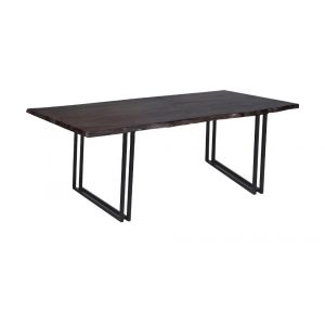 Porter Designs -  Manzanita Live Edge Solid Acacia Wood Dining Table, Gray - 07-196-01-DT82MW-KIT