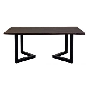 Porter Designs -  Manzanita Live Edge Solid Acacia Wood Dining Table, Gray - 07-196-01-7030V-KIT