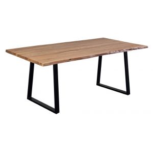 Porter Designs -  Manzanita Live Edge Solid Acacia Wood Dining Table, Natural - 07-196-01-7010T-KIT