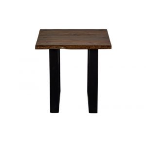 Porter Designs -  Manzanita Live Edge Solid Acacia Wood End Table, Brown - 05-196-07-2340T-KIT