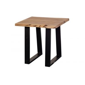 Porter Designs -  Manzanita Live Edge Solid Acacia Wood End Table, Natural - 05-196-07-2310T-KIT