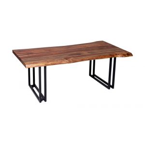 Porter Designs - Manzanita Live Edge Solid Sheesham Wood Coffee Table, Brown - 05-196-02-4640W-KIT