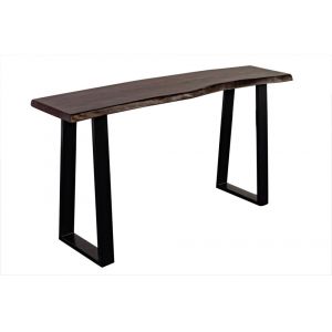 Porter Designs -  Manzanita Live Edge Solid Sheesham Wood Console Table, Gray - 05-196-10-5830T-KIT