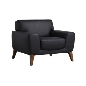 Porter Designs -  Modena Genuine Leather Chair, Black - 02-204-03-0195