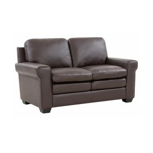 Porter Designs - Parma Top Grain Leather Loveseat, Brown - 02-189-02-4628