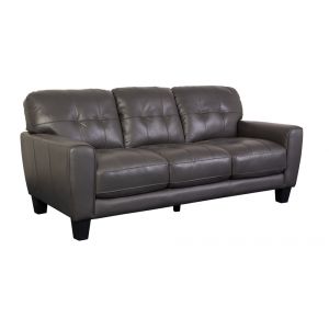 Porter Designs - Penner Top Grain Leather Sofa, Gray - 02-189-01-5078