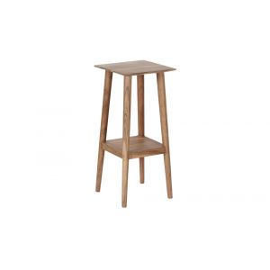 Porter Designs - Portola Solid Acacia Wood End Table, Natural - 09-108-07-1012