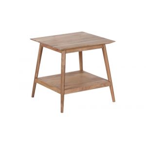 Porter Designs -  Portola Solid Acacia Wood End Table, Natural - 05-108-07-5034