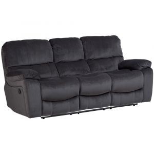 Porter Designs -  Ramsey Microfiber Reclining Sofa, Gray - 03-112C-01-6014