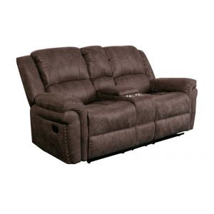 Porter Designs - St John Leather Sauvage Reclining Love, Brown - 03-201-02-7625