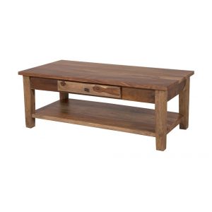 Porter Designs -  Taos Solid Sheesham Wood Coffee Table, Brown - 05-196-01-9011H