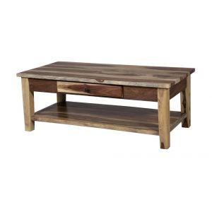 Porter Designs -  Taos Solid Sheesham Wood Coffee Table, Natural - 05-196-01-9011N
