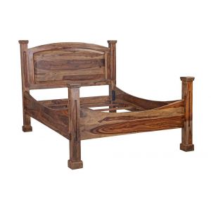 Porter Designs -  Taos Solid Sheesham Wood Queen Bed, Brown - 04-196-04B-9046H-KIT