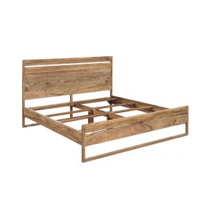 Porter Designs -  Urban Solid Sheesham Wood King Bed, Natural - 04-117-17-1429-KIT