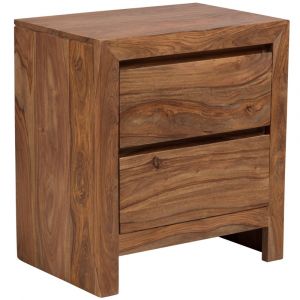 Porter Designs -  Urban Solid Sheesham Wood Nightstand, Brown - 04-117-04-1426