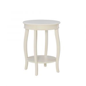 Powell Company - Aura Side Table Off White - D1359A20OW