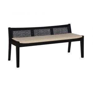Powell Company - Bauer Cane Bench Black - D1277S19BL