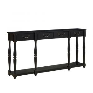 Powell Company - Black Crackle Console - 158-534