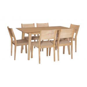 Powell Company - Cadence 7Pc Dining Set Natural  - D1276D19PC7