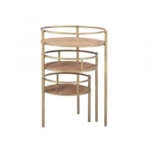 Powell Company - Collis Three Tiered Plant Stand Gold - D1247A19PG
