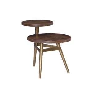 Powell Company - Collis Two Tiered Side Table Gold - D1247A19STG