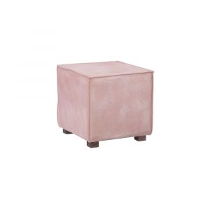 Powell Company - Decter Leather Ottoman Pink - D1464S21PNK