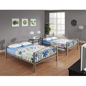 Powell Company - Heavy Metal Pewter Full Over Full Bunk Bed - 941-137