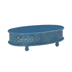 Powell Company - Inora Oval Coffee Table Blue - D1427A21CTBL