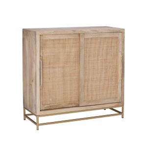 Powell Company - Janie Rattan Cabinet Two Sliding Doors - D1239A19C1
