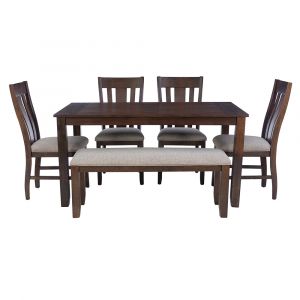 Powell Company - Lepine 6Pc Dining Set Brown/Beige - D1010LD23PC6