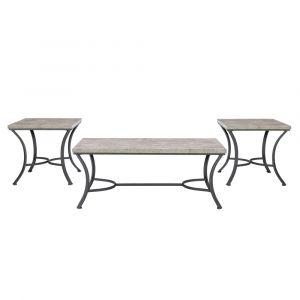 Powell Company - Mabel 3pc Metal Occasional Table Set, Black - D1513LA23