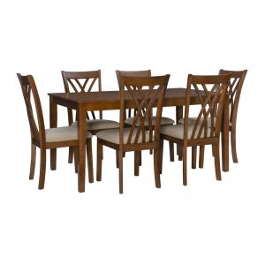 Powell Company - Maggie 7Pc Dining Set Brown - D1092D17B