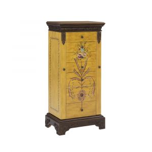 Powell Company - Masterpiece Antique Parchment Hand Painted Jewelry Armoire - 582-314
