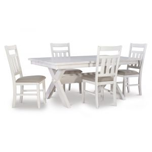 Powell Company - Turino Smokey White 5Pc Dining Set - D1249D19PC5W