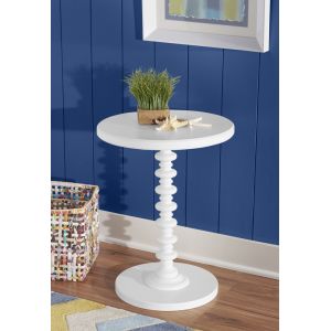 Powell Company - White Round Spindle Table - 929-269