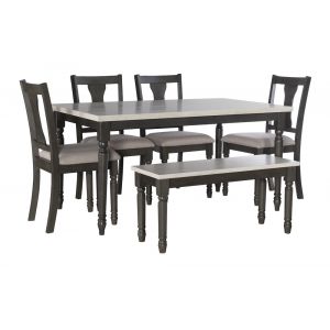 Powell Company - Willow 6 Pc Grey Dining Set - D1251D19G