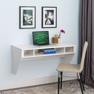 Prepac - Designer Floating Desk in White - WEHW-0500-1