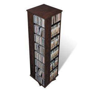 Prepac - Espresso 4 - Sided Large Spinning Multimedia (DVD,CD,Games) Storage Tower - EMS-1060-K