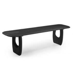 Primo International - Azura 70 in. Black Wood Dining Bench - 68353