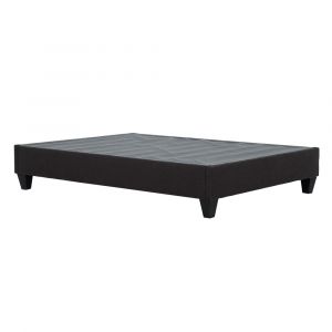 Primo International - Carter Dark Grey Upholstered Platform Bed Frame, Twin - 29641