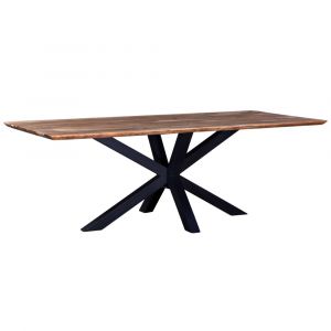 Primo International - Dahlia 87 in. NaturalWood and Metal Dining Table - 63640